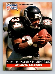 1991 Pro Set - Steve Broussard #91 Atlanta Falcons - Picture 1 of 2