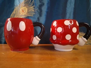 Disney Mickey & Minnie Mouse Red * Black Mugs 16 oz.- Zak! Designs - Picture 1 of 9