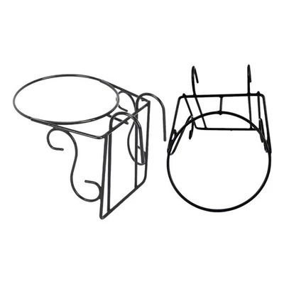  2 Pcs Blumenkasten Geländer Blumentopf Halterung Eisenblumentopfhalter - Bild 1 von 4