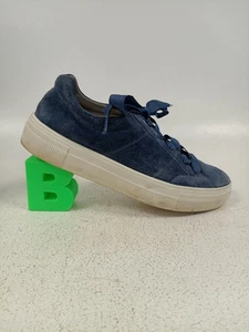 Legero Blue Suede Lace-Up Trainers Size UK 8 E 42 Ladies Casual Shoes - Picture 1 of 8