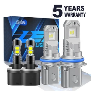 For Chevy Cavalier Coupe / Sedan 2000-2005 LED Headlight Hi-Low Fog Light Bulbs - Picture 1 of 13