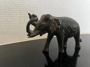 Bronze Metall Skulptur Figur Elefant Indien - Bild 1 von 17