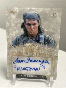 2024 Leaf Pop Century TOM BERENGER 1/1 PEARL Auto Platoon SSP Case Hit - Picture 1 of 2