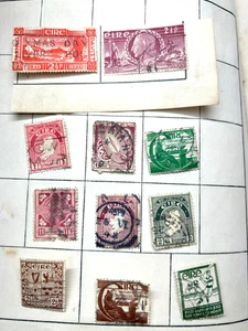 Antique Vintage EIRE IRELAND Postage StampS - Picture 1 of 2