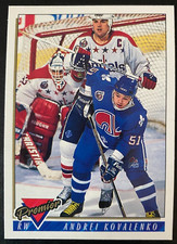 Andrei KOVALENKO 1993-94 Topps Premier Bilingual #198 Quebec Nordiques