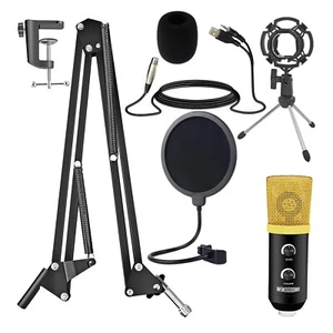 Pacchetto Microfono Registrazione 5Core Podcast Studio Professionale Condensatore Microfono Kit - Foto 1 di 20