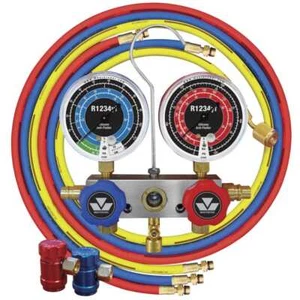 Mastercool 83272 R1234YF Aluminum Block AC Manifold Gauge Set With 72" Hoses - Picture 1 of 1