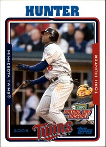 2005 Topps Opening Day Minnesota Twins Baseball Card #3 Torii Hunter
