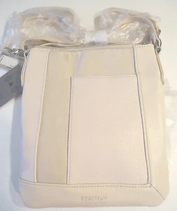Kenneth Cole Reaction Crossbody Bag With Off Center Slip Pocket,Antique White - Foto 1 di 5