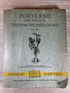 Elenco telefonico Portland Oregon Pacific vintage 1951 pagine gialle - Foto 1 di 10