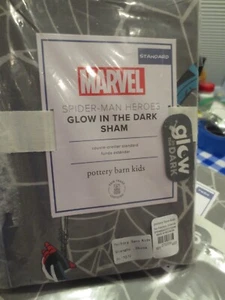 Pottery Barn Spiderman HEROES pillow SHAM Marvel Avenger superhero NIP - Picture 1 of 3