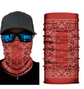 BUY 1 GET 1 FREE RED PASILEY MULTI FUNCTION BANDANA WRAP unisex head hat #17 NEW - Picture 1 of 2