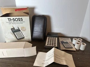 VTG TEXAS INSTRUMENTS TI-5025 Portable Calculator w/LED & Printer No Power Cable - Picture 1 of 9