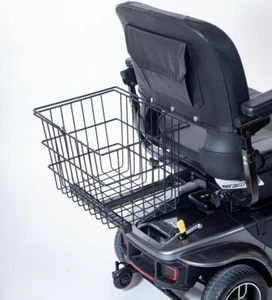 Accesorio de cesta trasera para scooter Pride Mobility centro resistente soporte caja abierta - Imagen 1 de 11