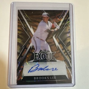 2023 Leaf Exotic Multi-Sport Crystal Tiger Auto of Brooks Lee #3/4 - Picture 1 of 2