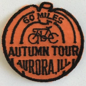 60 Miles Autumn Tour Aurora, Ill Illinois Vintage Cycling Patch - Picture 1 of 3