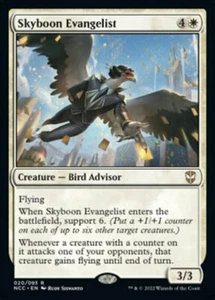 SKYBOON EVANGELIST mtg NM-M New Capenna Commander Rare 1 Card - Picture 1 of 1