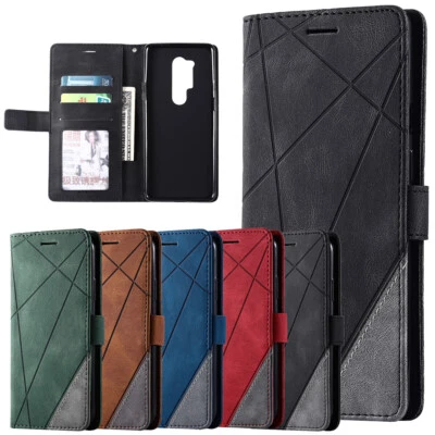 Leather Card Wallet Stand Shockproof Flip Book Cover Case For OnePlus 9 8T 8 Pro - Image 1 of 4