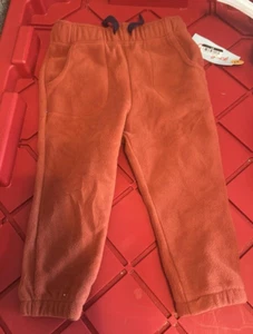 Baby Boys' Fleece 2T Rust Orange Pants Cat & Jack - Picture 1 of 4