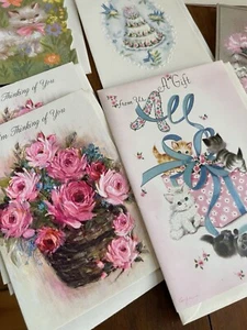 Lot of 15+Vintage Unused 50s, 60s & more Hallmark American Greetings Gibson - Picture 1 of 16