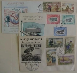 LAOS FDC OF 1960'S 4 DIFF - Picture 1 of 1