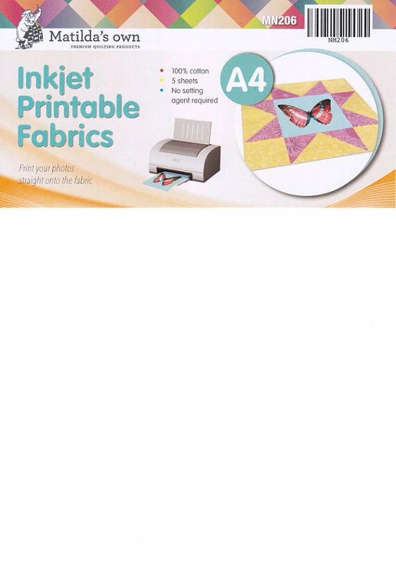 Quilting Patchwork Matilda's Own Inkjet Printable Fabric 5 pack - Image 1 of 2