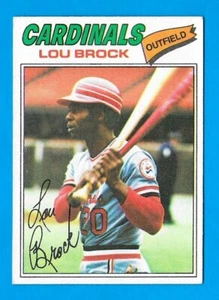 1977 Topps #355 LOU BROCK St. Louis Cardinals HOF (NM) - Picture 1 of 2