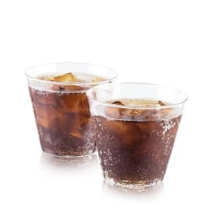 Party Plastic Cups, Disposable Drinkware - Drinking One Size Tumbler Glasses - Picture 1 of 5