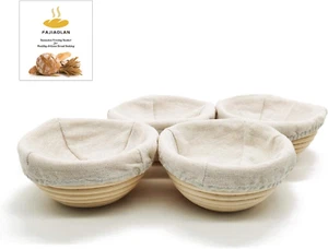 Banneton Bread Proofing Basket Set - Mini Small Sourdough Dough Rising Fermentat - Picture 1 of 7