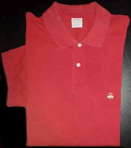 Brooks Brothers Shirt Original Fit Performance Polo L Red Solid Golf Polo s3157 - Picture 1 of 5