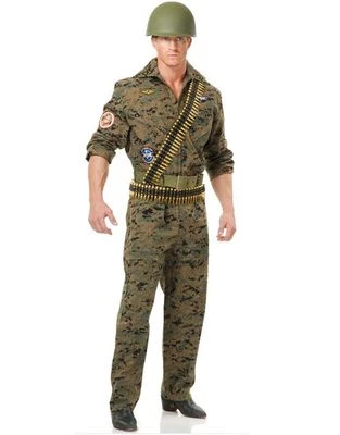 Fantasia Seal Team Six para adolescentes e homens tamanhos XS e S camuflagem nova por Charades 02542 - Imagem 1 de 2