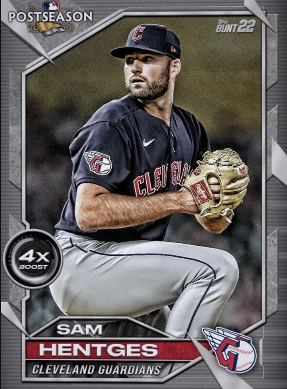 [DIGITAL CARD] Topps Bunt - Sam Hentges - Postseason Base 22 S1 - White - Image 1 of 1