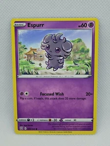 Espurr - 060/163 - S&S - Battle Styles - Common - Pokemon TCG Card - NM - Picture 1 of 2