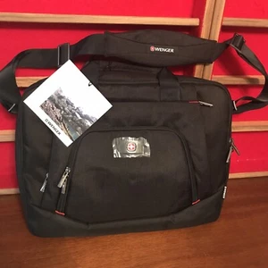Wenger Slimcase Business Bag Black 16" Laptop W Tablet Pocket Free Shipping! - Picture 1 of 6