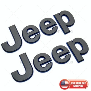 2020-2025 Front Fender Nameplate Jeep Right or Left Wrangler 4xe Dark Gray Blue - Picture 1 of 6