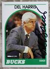 Milwaukee Bucks Coach Del Harris signed autographed 1989 Hoops basketball card-