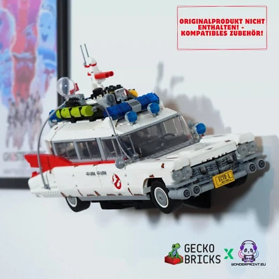 WONDERPRINT.EU / GECKOBRICKS Wandhalterung Halter Display passend für LEGO® Icons Ghostbusters™ ECTO-1 10274