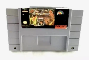 WWF SUPER WRESTLEMANIA - SNES - 1992 SUPER NINTENDO GAME CARTRIDGE -  - Picture 1 of 3