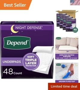Almohadillas inferiores - Almohadillas desechables para cama para incontinencia, absorción de triple capa para Adu... - Imagen 1 de 8