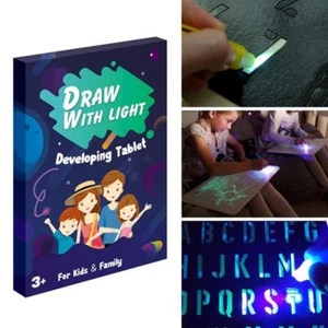 KT Board 3D Fluorescent Drawing Board Kid Educational Draw With Light Fun - Afbeelding 1 van 15