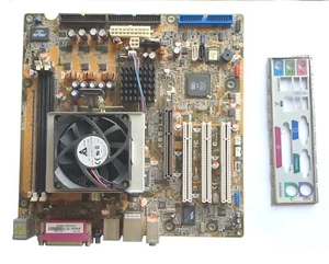 Carte Mère PC Asus K8S-LA Panel Ventirad CPU AMD Athlon 64 2Ghz ADA3000AEP4AX - Photo 1/1