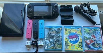 Consola Nintendo Wii U Negra 32GB + Lote Gamepad. Probado y funciona  Foto 1 de 4
