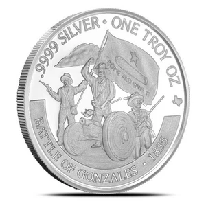 2020 Texas Mint Revolution Series Battle of Gonzales 1 oz .999 Silver Round - Picture 1 of 2