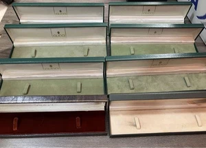 GUCCI Custodia Orologio Scatola Vuota Conservazione Gioielli Rettangolare LOTTO 8 Pezzi Regalo mzmr A - Foto 1 di 2