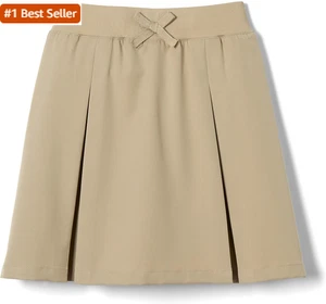 French Toast Girls' Pull-On Kick Pleat Scooter School Uniform Skirt - Picture 1 of 5