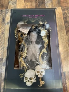 Christian Siriano Halloween LED beleuchteter Skelett gerahmter Spiegel Neu im Karton - Bild 1 von 7