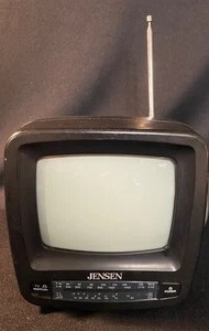 Jensen J53-BW 5" Portable Black & White TV FOR PARTS NOT WORKING - Picture 1 of 7