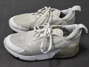 Nike Jungen Air Max 270 Weiß Laufschuhe AO2372-103 Turnschuhe Größe 1Y - Bild 1 von 24