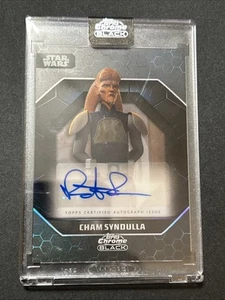 2024 Star Wars Chrome Black Cham Syndulla (Robin Atkin Downes) Auto #ALS-DO - Picture 1 of 2