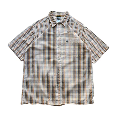 The North Face A5 Series Short Sleeve Check Button Up Shirt Mens Medium - Image 1 of 4
